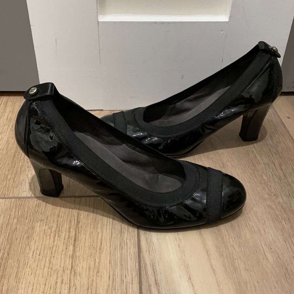 Stuart Weitzman Black Patent Leather Pumps sz 8.5